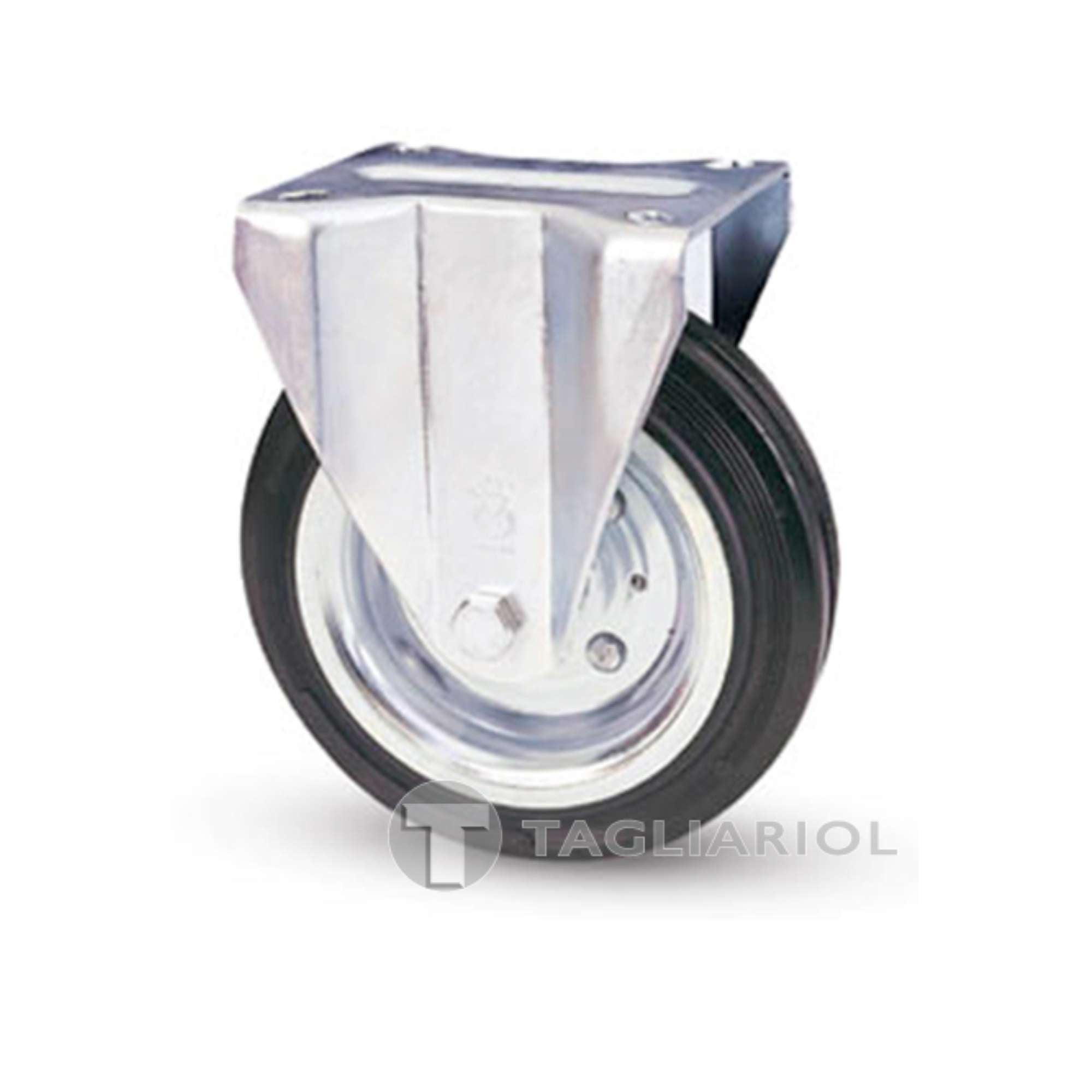 Ruota rivestimento in gomma 150x40 anello gomma piena piastra girevole Avo 80