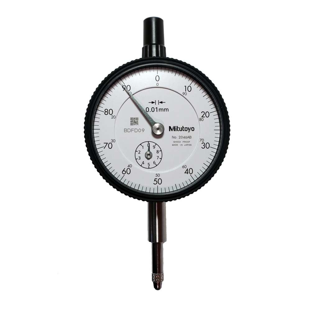 Comparatore metrico analogico fondello piatto, tipo ISO 10mm 2046AB- Mitutoyo