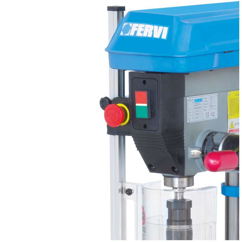 Trapano a colonna Fervi 0752 con trasmissione a cinghia 0,75kW