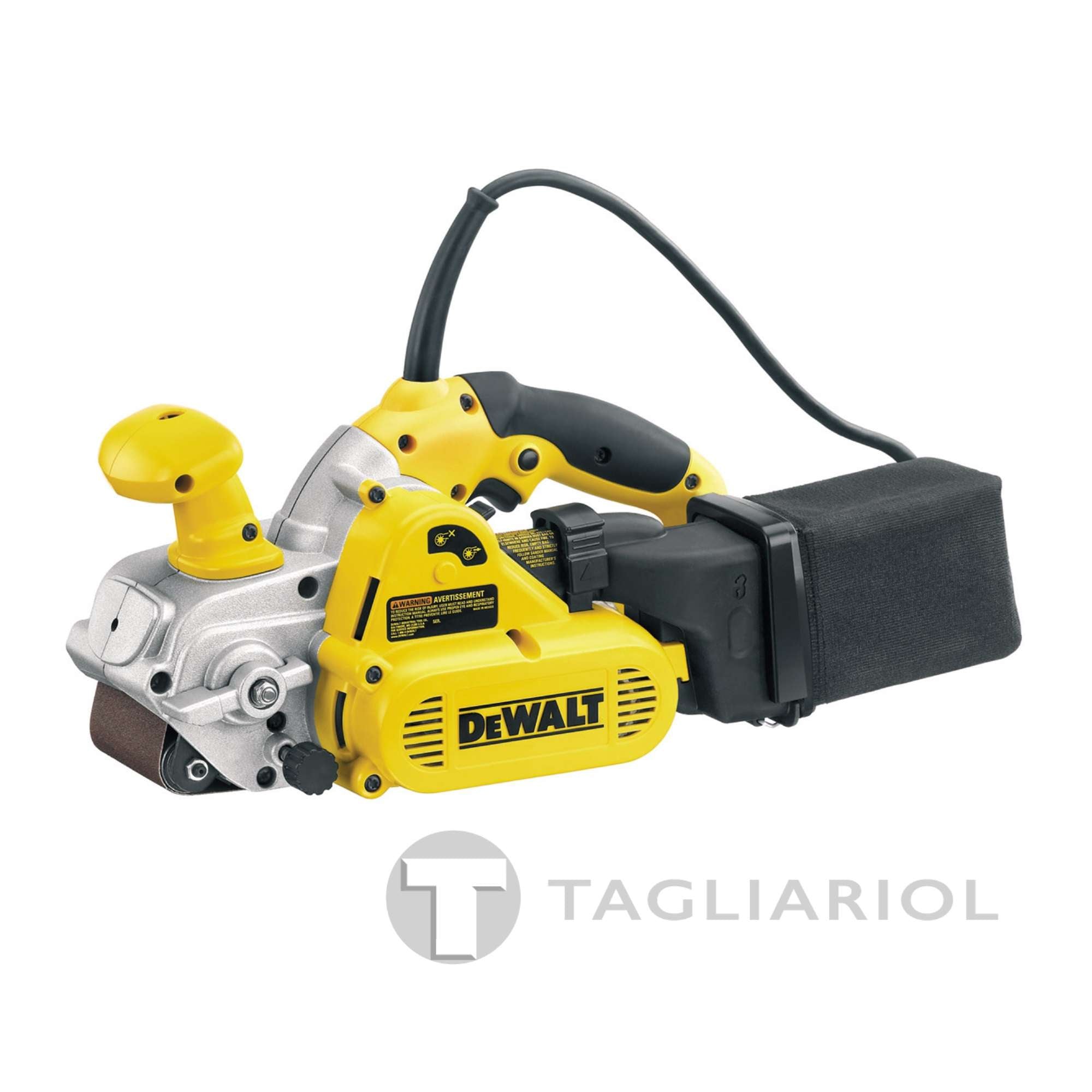 DeWalt DW433 levigatrice elettronica versatile 800W 75mm con ampia superficie di lavoro