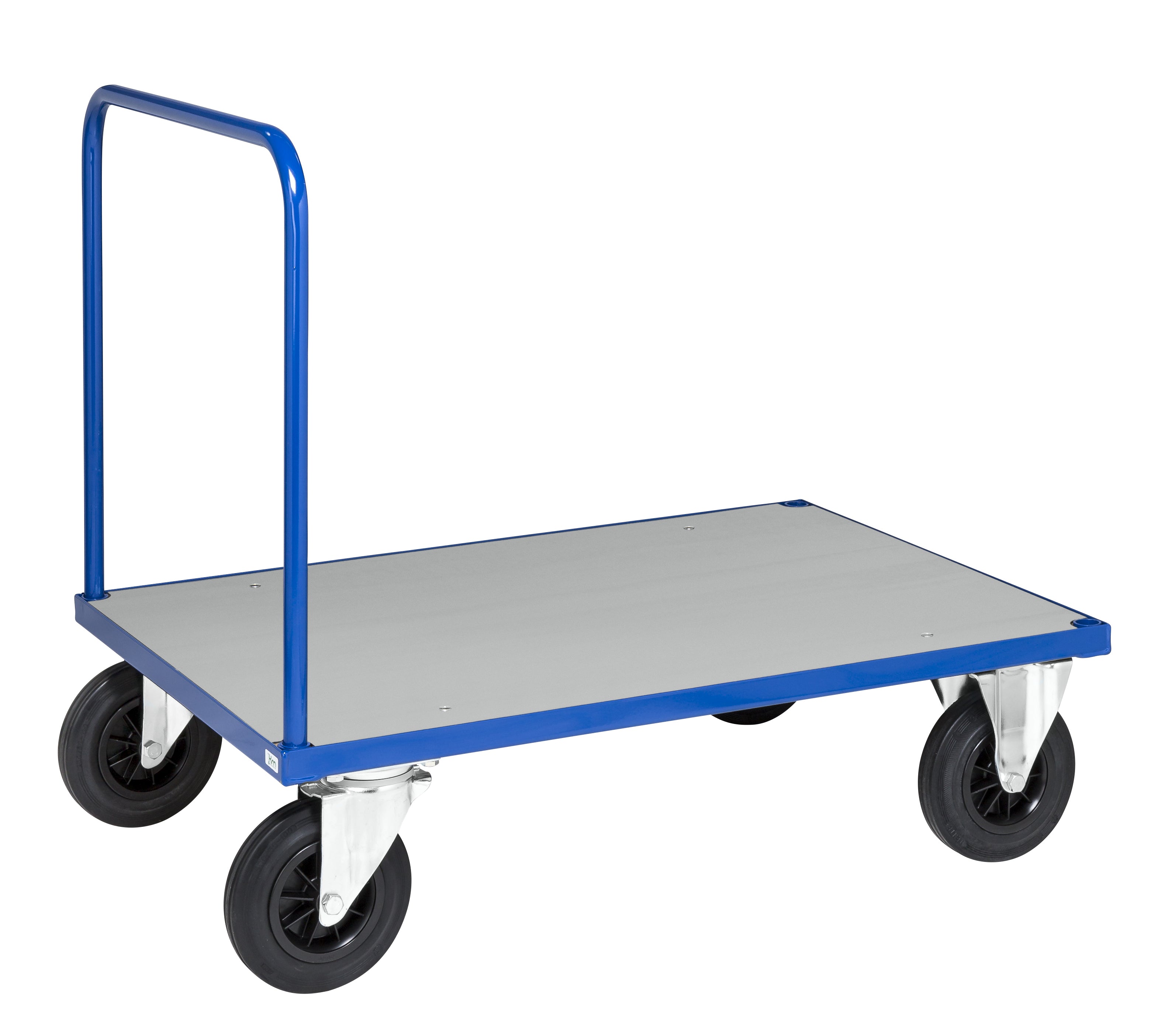 Carrello a piattaforma con freno 1000x700x900 carico 500Kg Kongamek KM431-2B