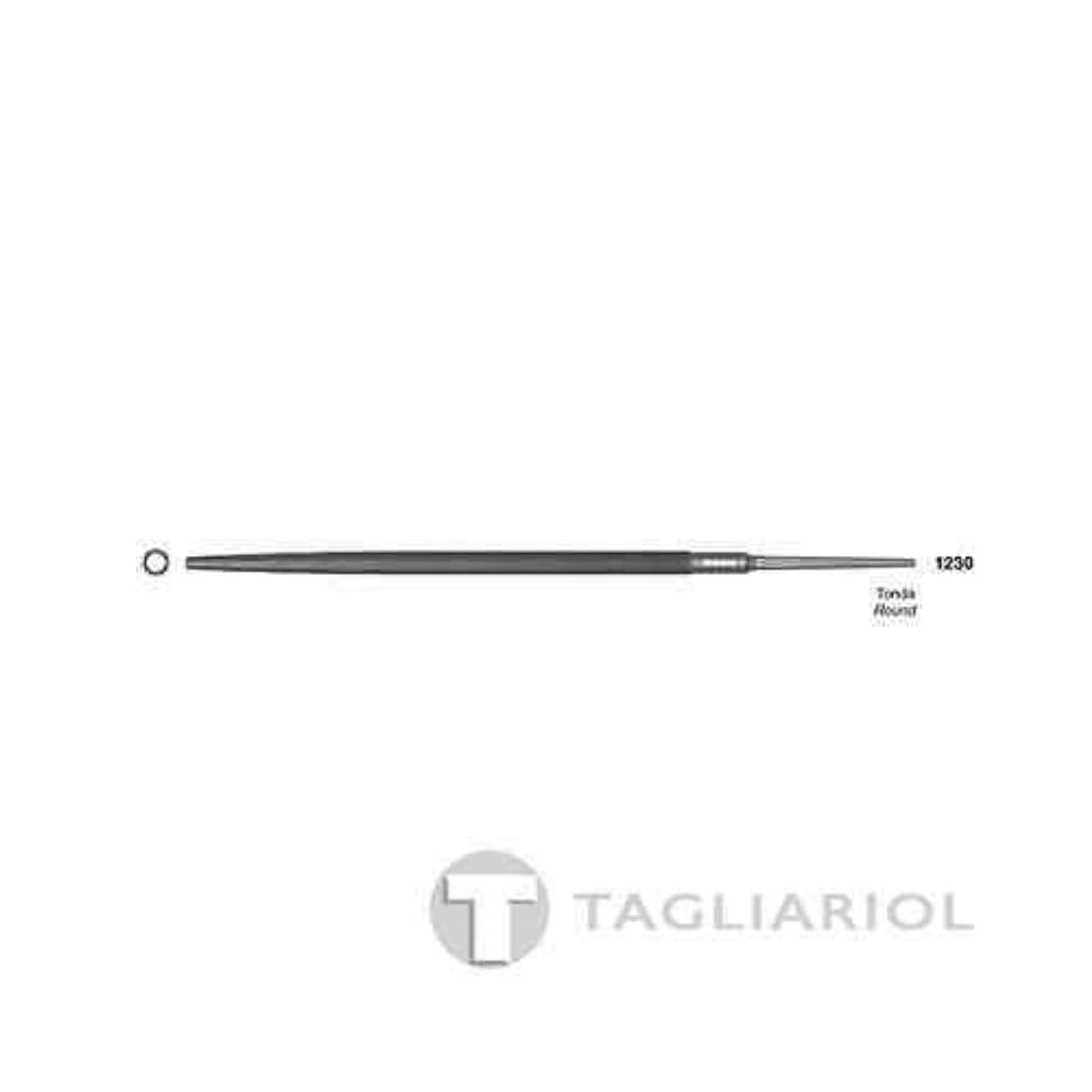 Lima per meccanica 4" tonda taglio bastardo-grana grossa nuova