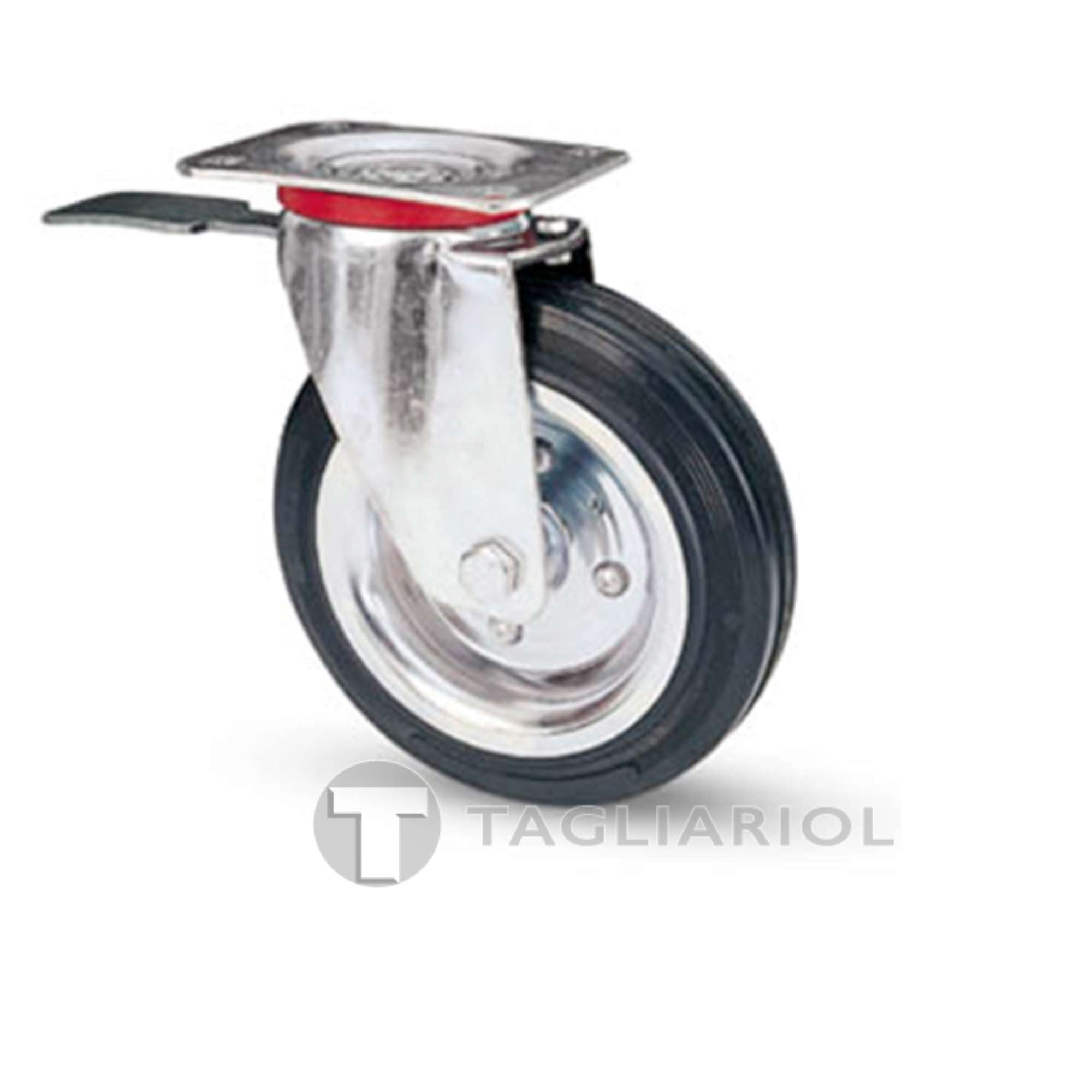 Ruota rivestimento gomma 200x50 anello gomma piastra girevole freno Avo 80BIS