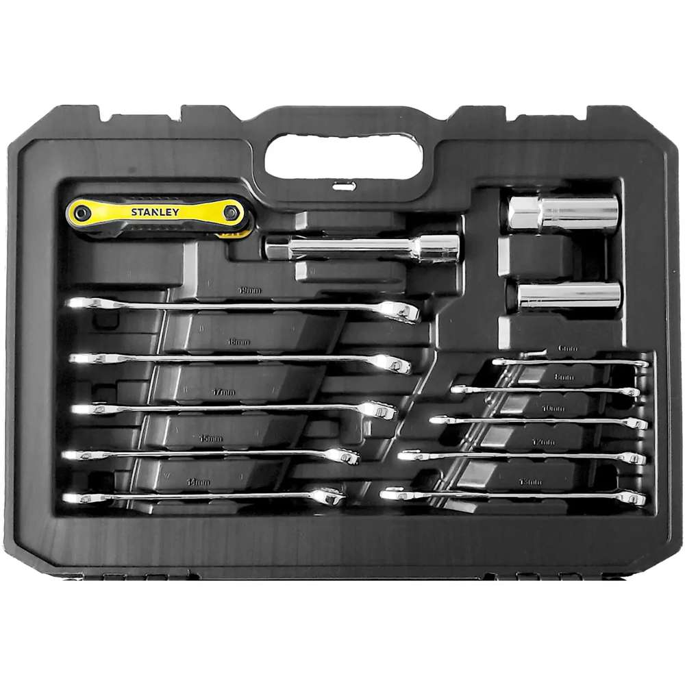 Set Chiavi a Bussola 175Pz Attacchi 1/4" + 1/2" Stanley STMT17380-1