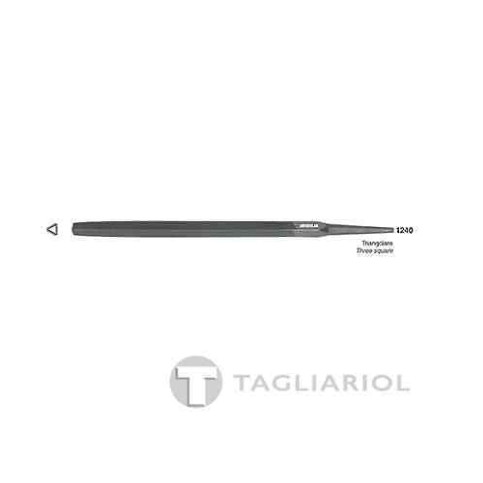 Lima per meccanica 6" triangolare taglio bastardo-grana grossa nuova