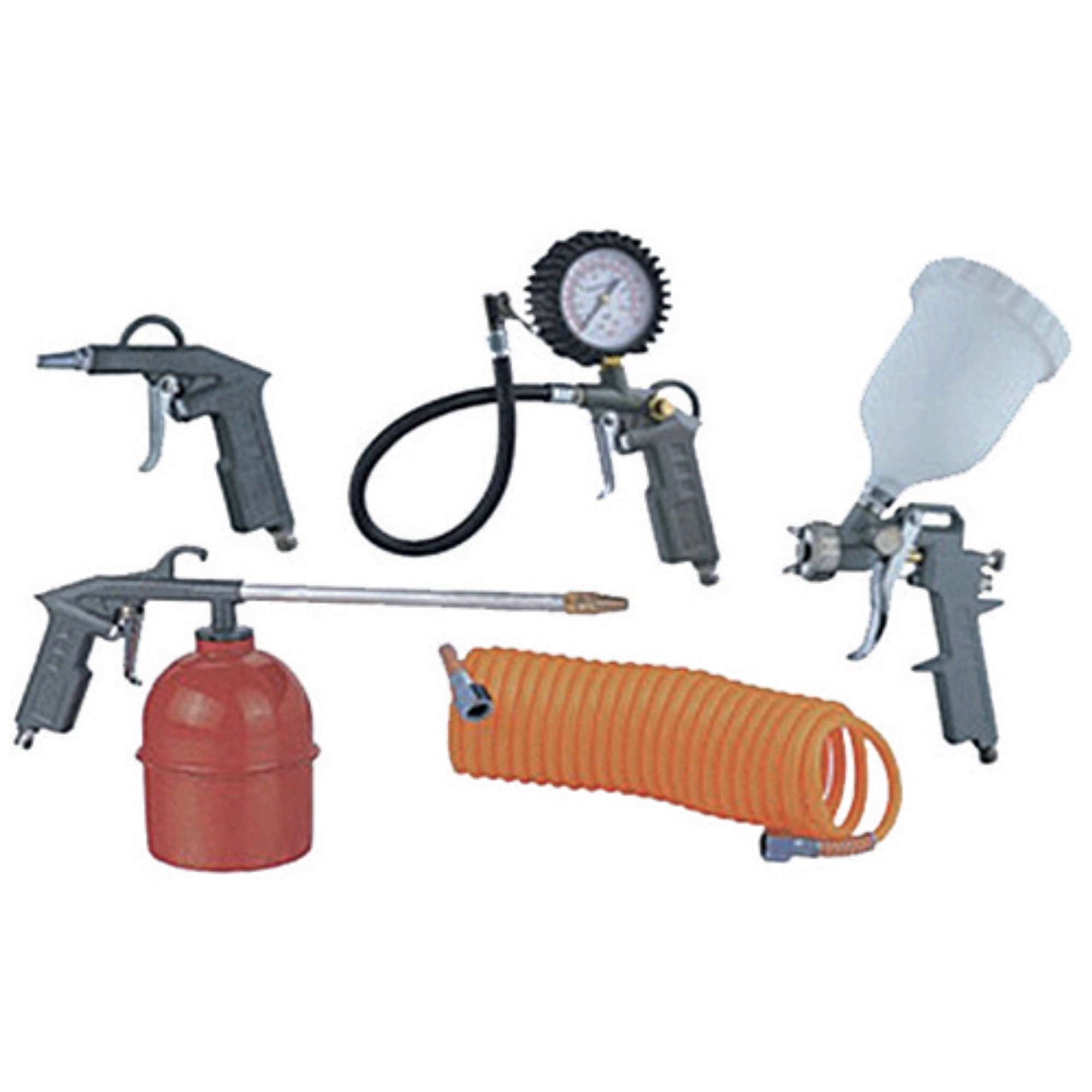 Kit UTENSILI ACCESSORI COMPRESSORE pistola SOFFIAGGIO ARIA GONFIAGGIO AEROGRAFO
