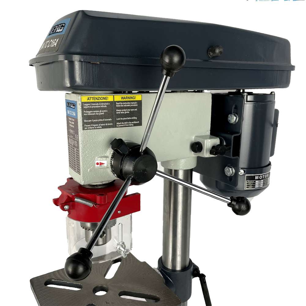Trapano da banco a colonna con trasmissione a cinghia 16mm echoENG MA TC C16A