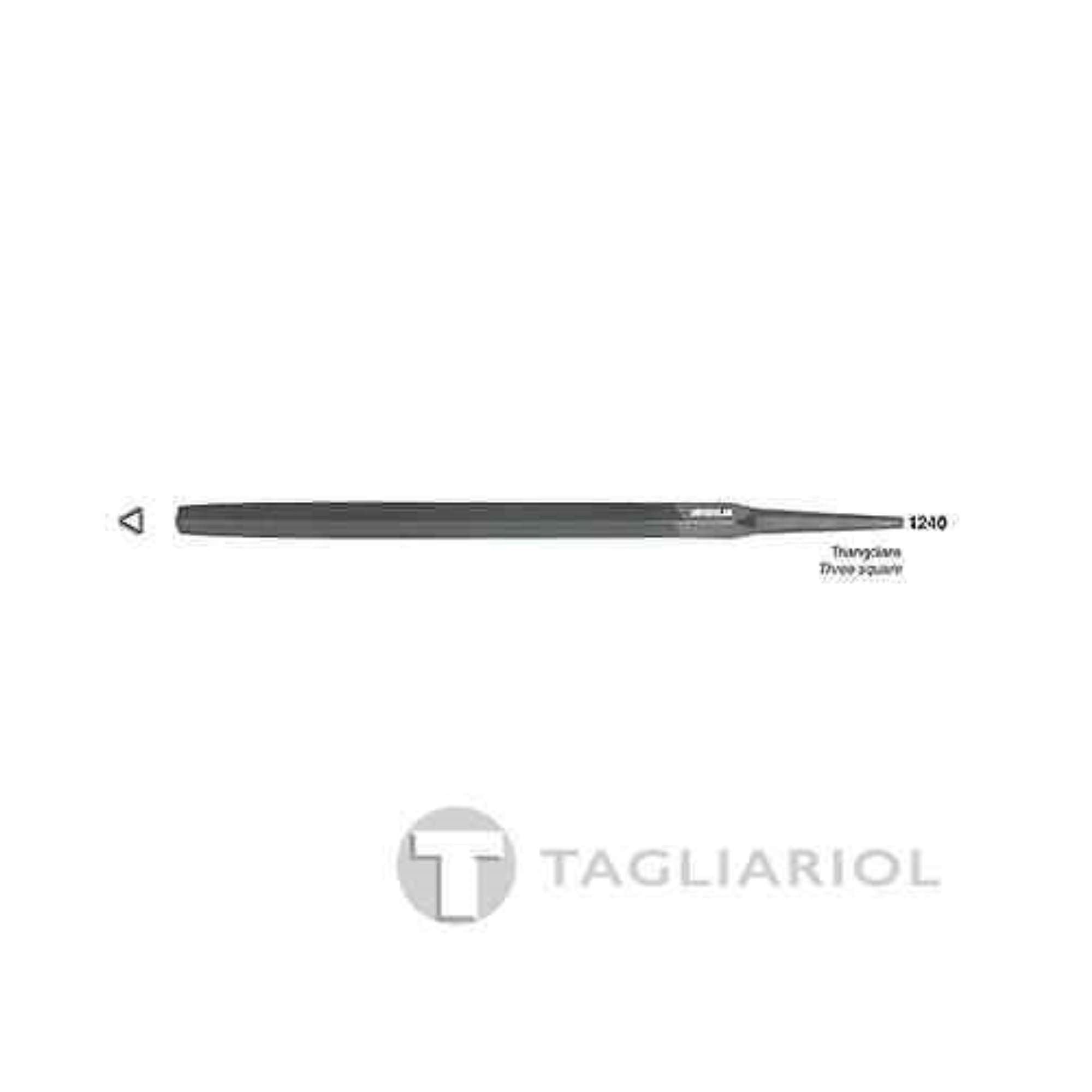 Lima per meccanica 4" triangolare taglio bastardo-grana grossa nuova
