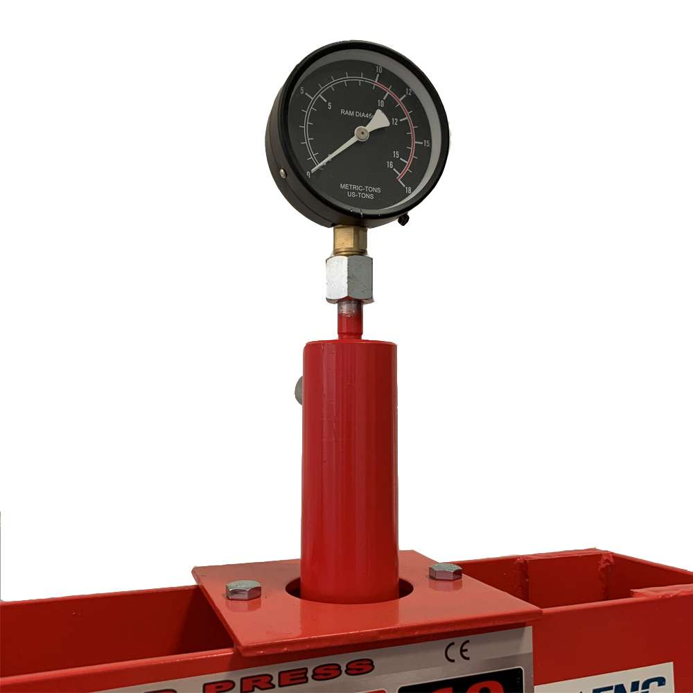 Pressa idraulica manuale 10000 kg 10 t con manometro - ENG PRO MA PE PE10