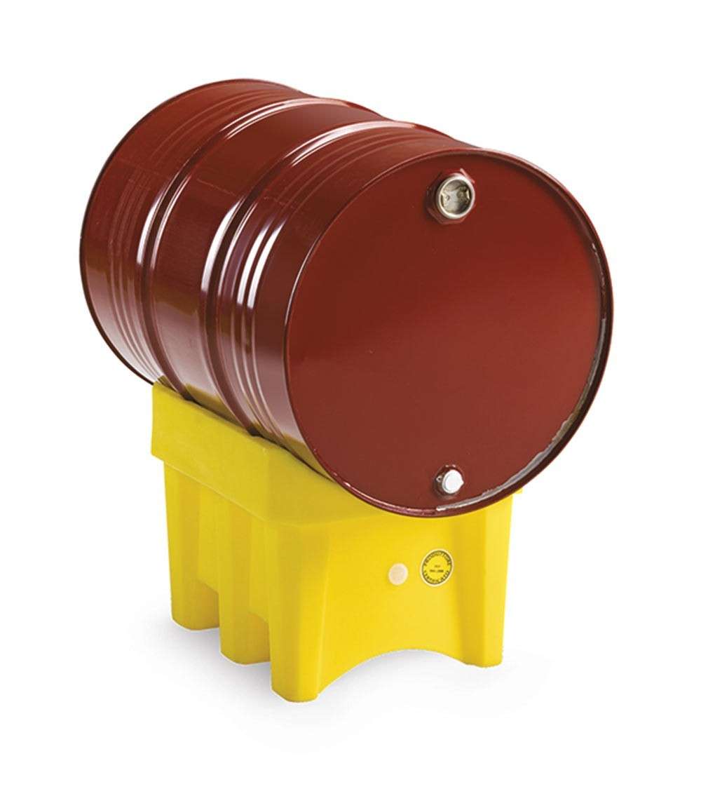 Supporto rialzo per fusto 465 X 610 X 410 H - in polietilene un fusto DA 200 L - FAMI FAX002068000005 - Giallo