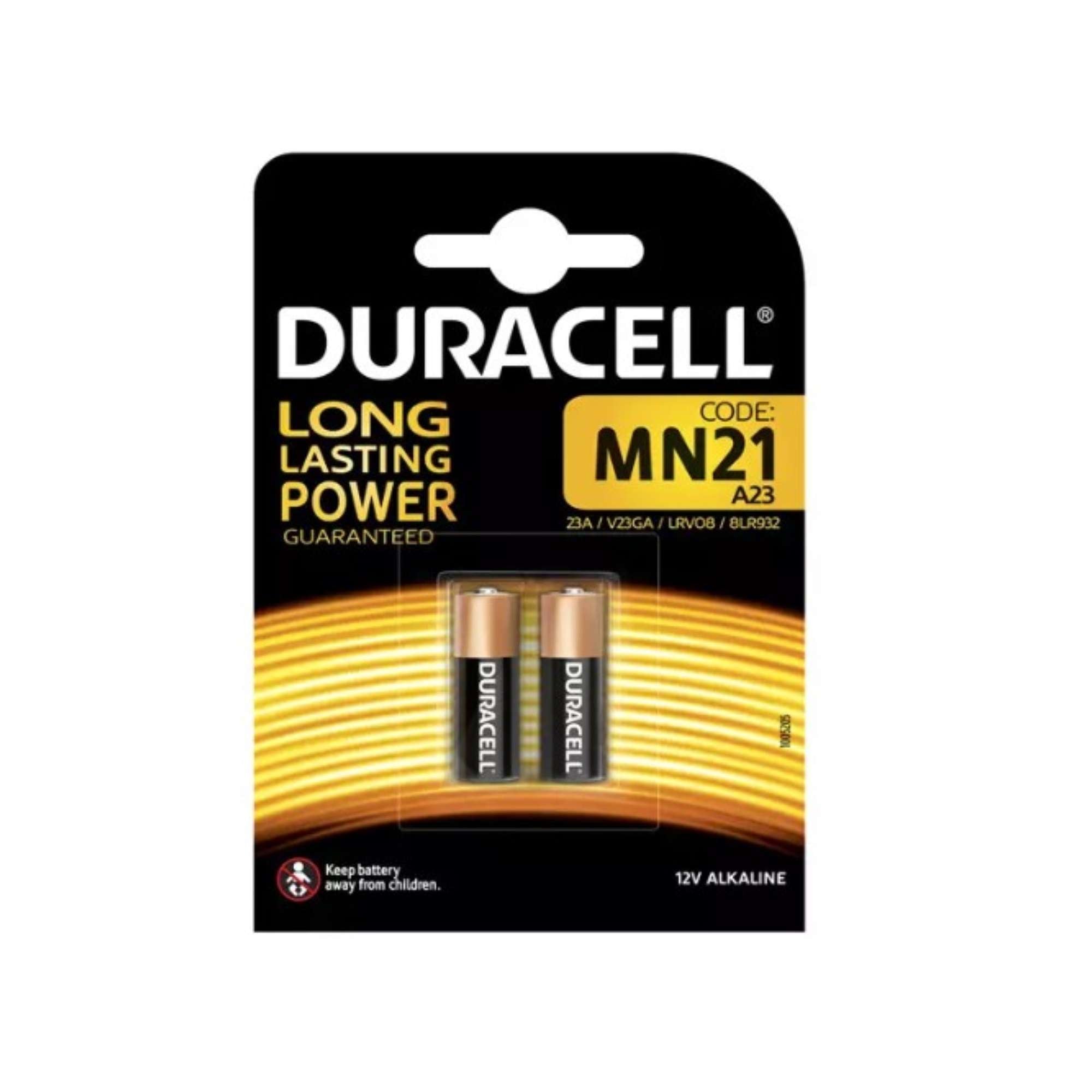 Batterie Alcaline per telecomandi 12V, 2 pile - DURACELL MN21 DU25