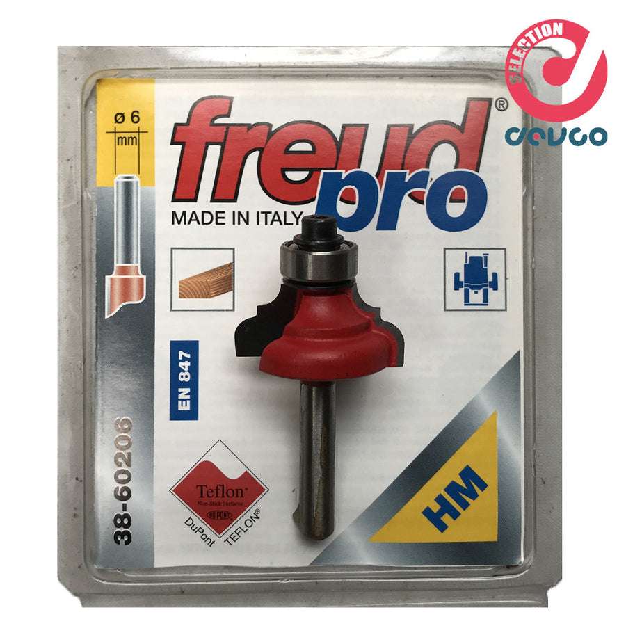 Fresa 2 taglienti per legno diametro 6  Freud - 38-60206