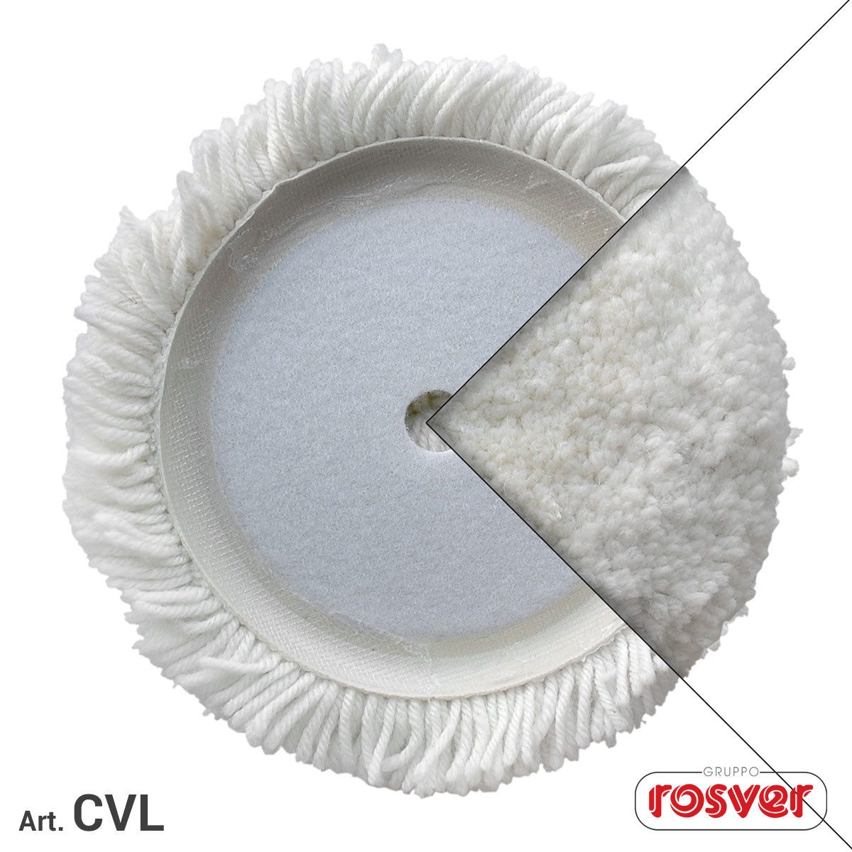 Dischi in lana attorcigliata per lucidare - Rosver - CVL 200 - Conf.1pz