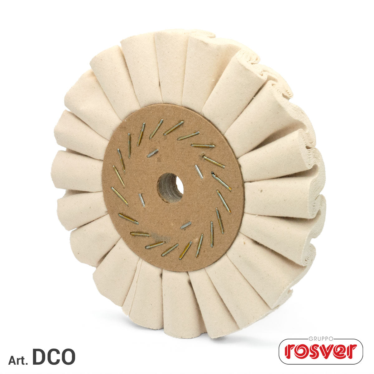 Dischi in cotone ondulati con foro in cartone - Rosver - DCO D.200 - Conf.1pz