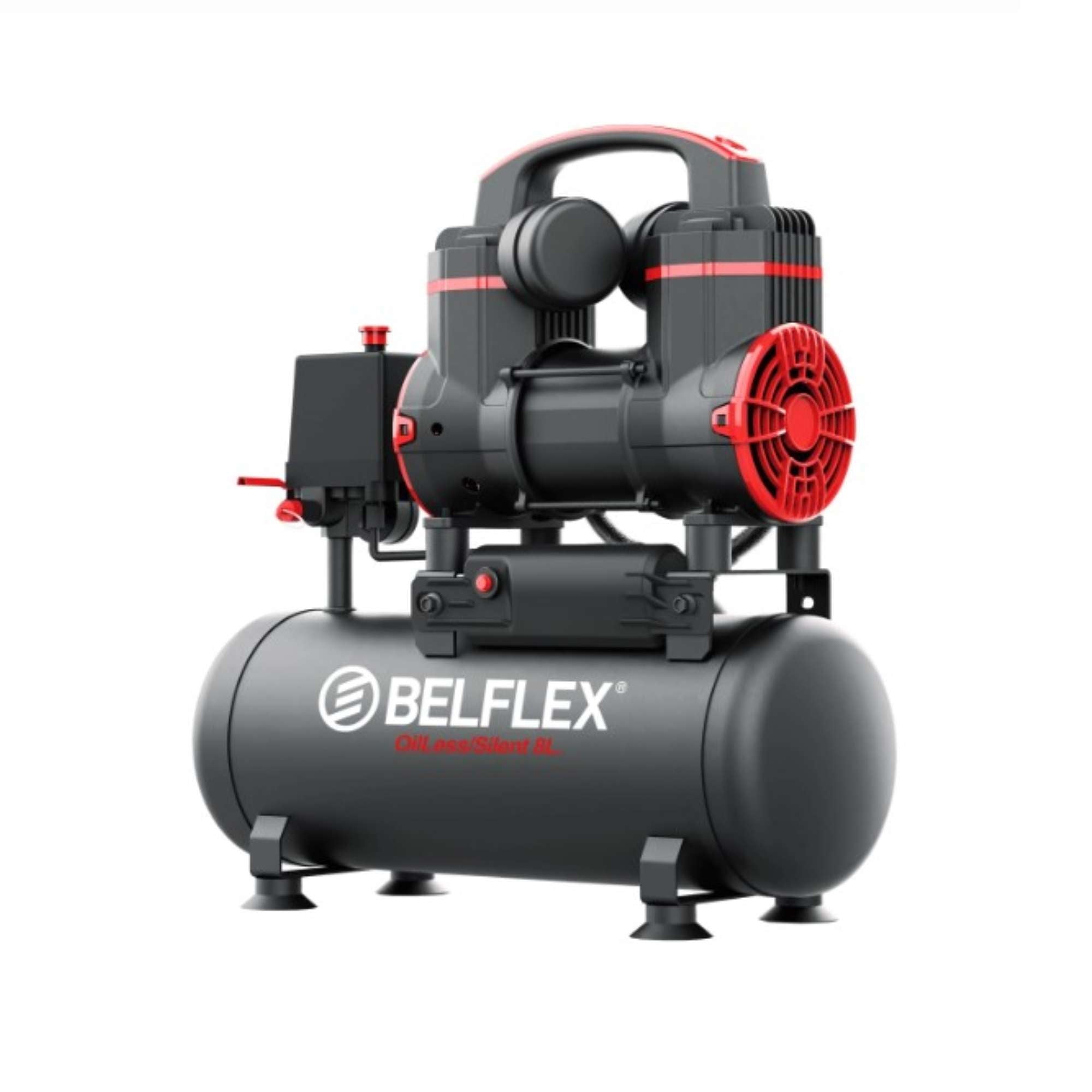 Compressore silenziato 8L 8Bar 70dB - Belflex 410000158