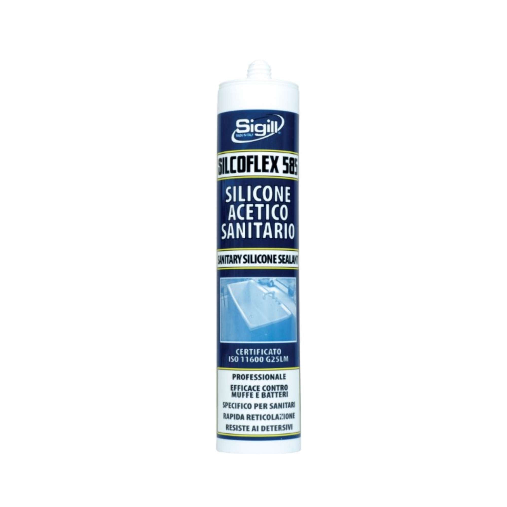 Silicone acetico sanitario Silcoflex 585 300ml - NPT