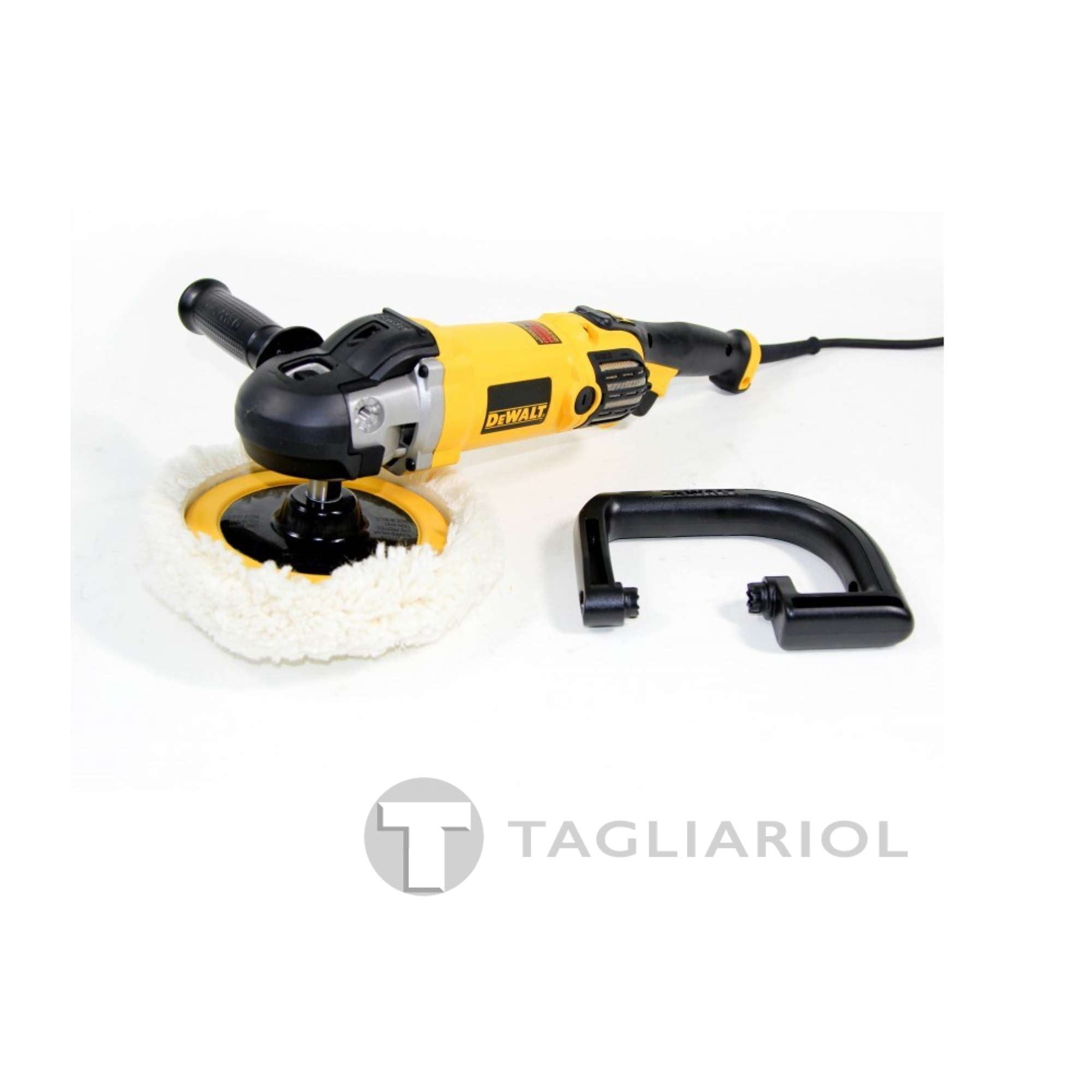 DeWalt DWP849X lucidatrice 150-180mm 1250W a velocita' variabile con impugnatura laterale