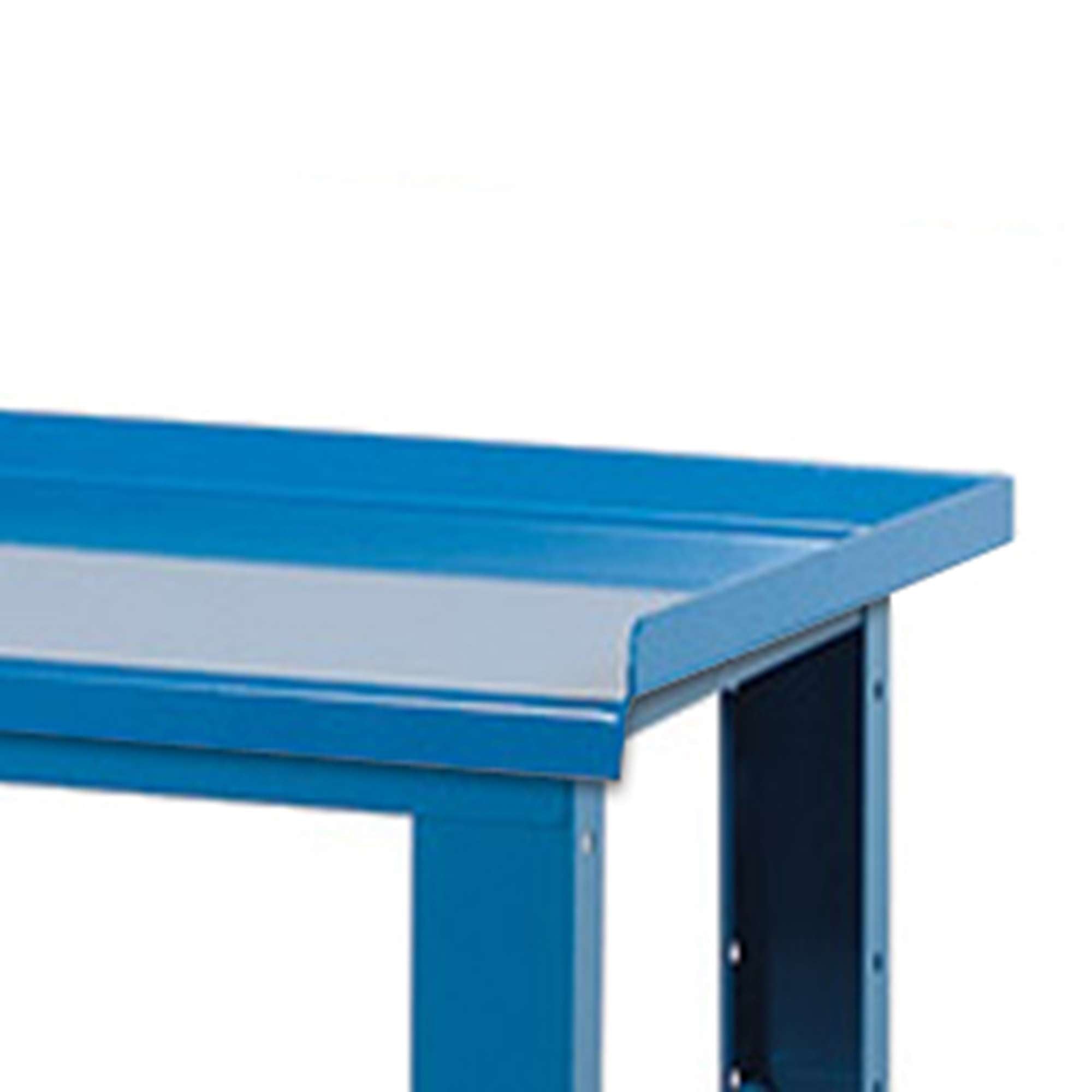 Banco da lavoro per officina 2007 x 705 x 855 H - piano in acciaio - FAMI FBG01S2000F0004 - Blu - SMONTATO