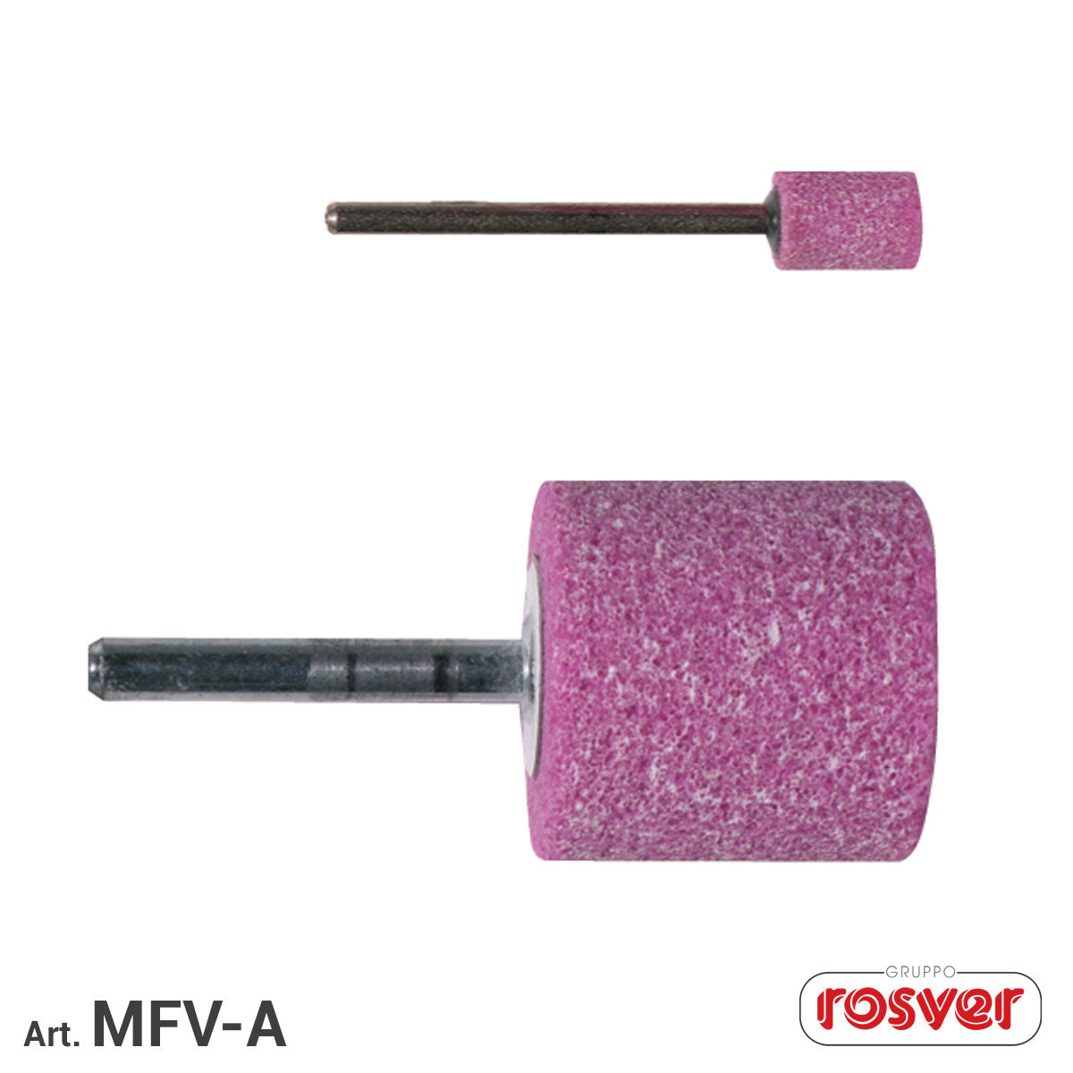 Molette Cilindriche Rosa - Rosver - MFV-A D25 - Conf.25pz