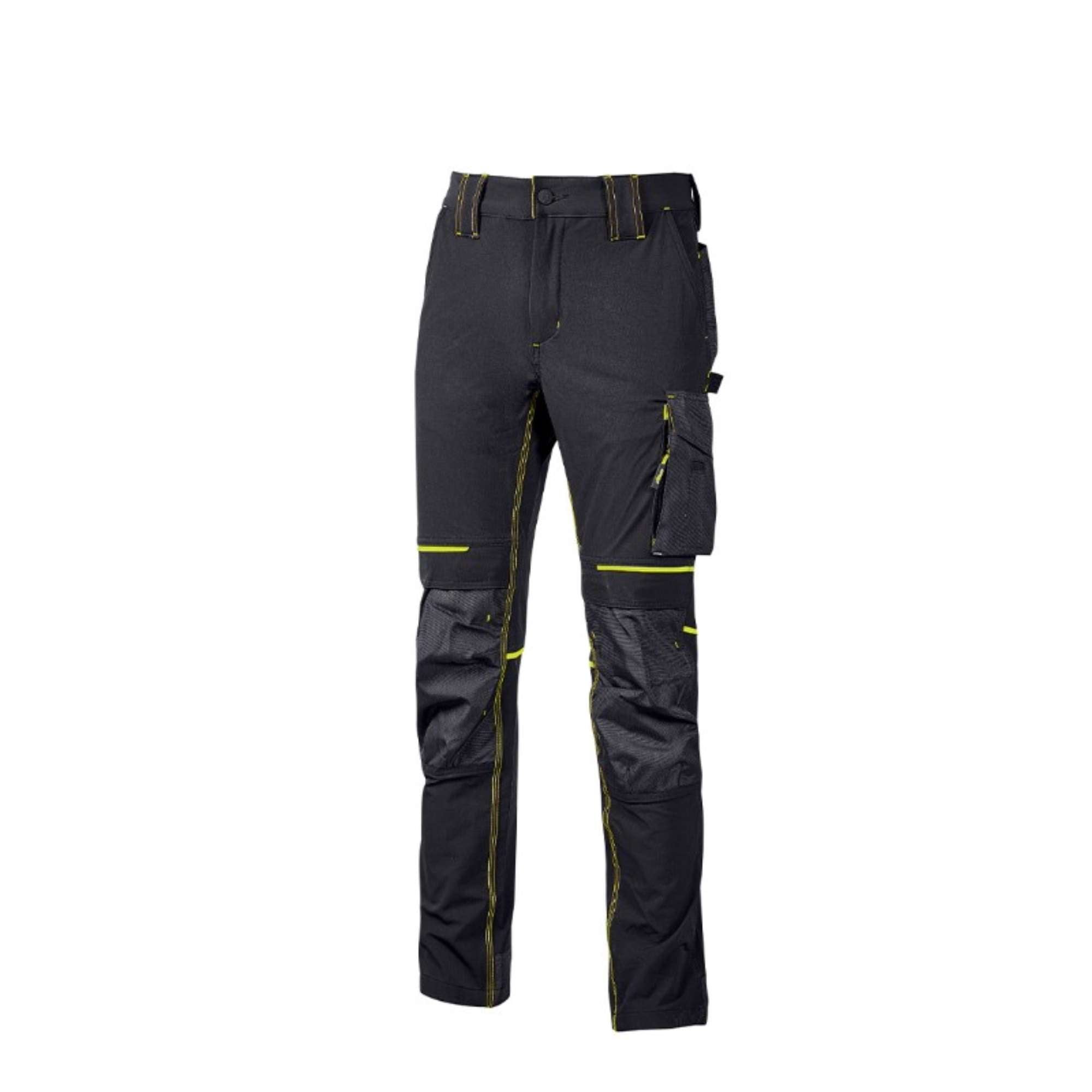 Pantaloni da lavoro Black Carbon, slim fit e idrorepellenti U-Power Atom PE145BC