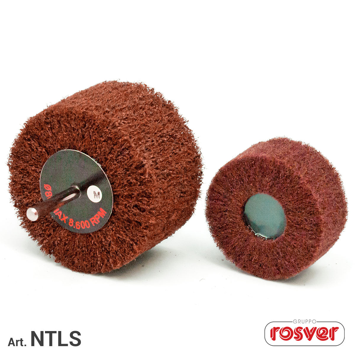 Ruote Lamellari Non Tessuto con Gambo - Rosver - NTL D.25x10x3 - Conf.10pz