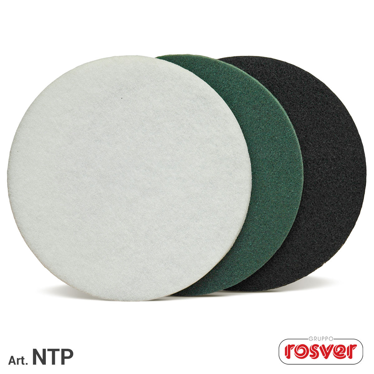 Disco Non Tessuto per pavimenti Misura 430 in tre tipologie Conf.6pz Rosver NTP
