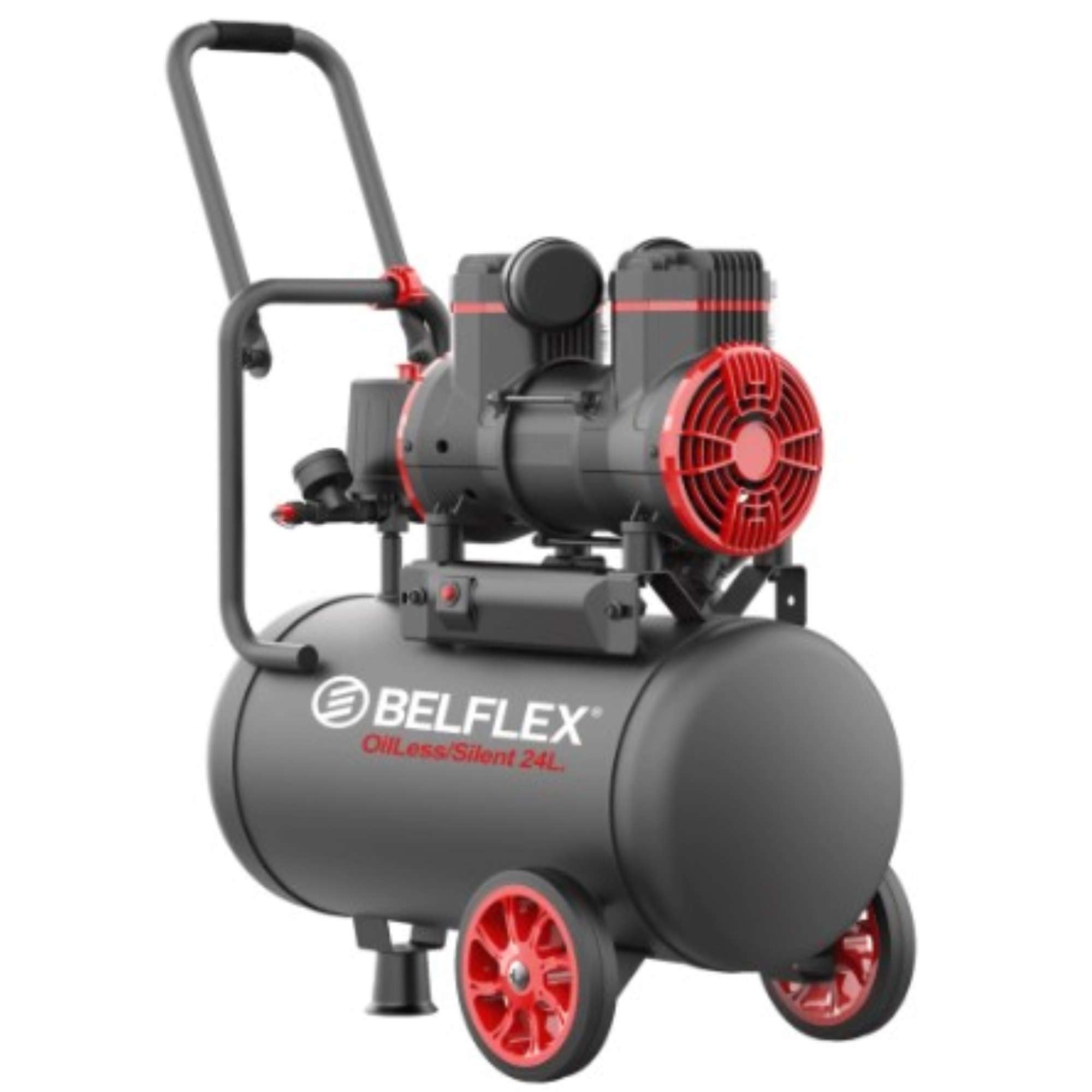 Compressore silenziato 24L 8Bar 75dB - Belflex 410000162