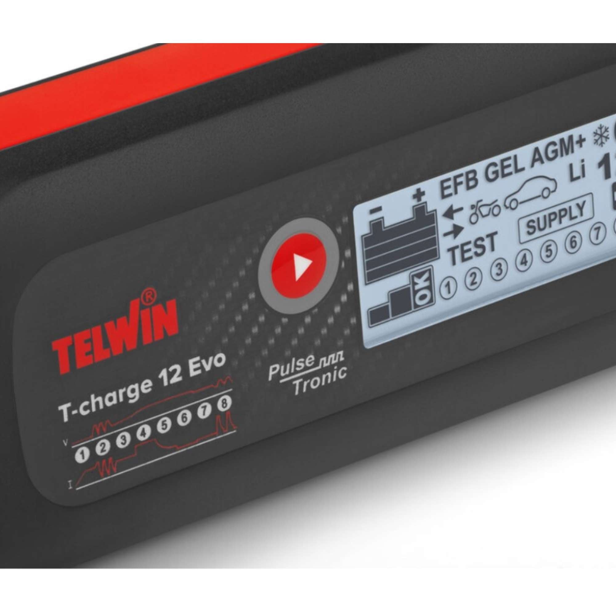 Caricabatterie T-Charge 12Evo 6/12V - Telwin TCHARGE12EVO