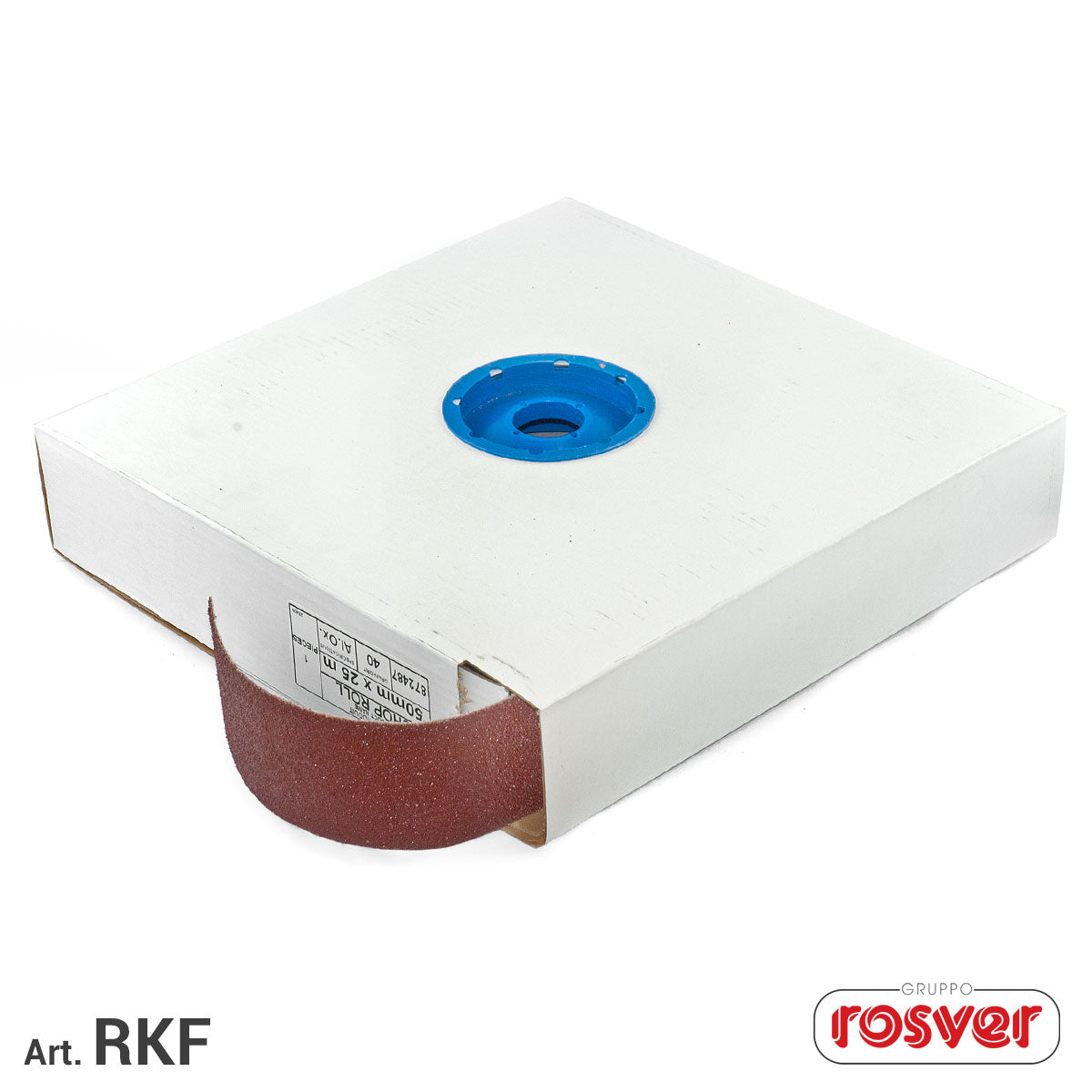 Rotolo in scatola di tela resinata Flessibile RKF-F H.38x25m Rosver - Conf.1pz