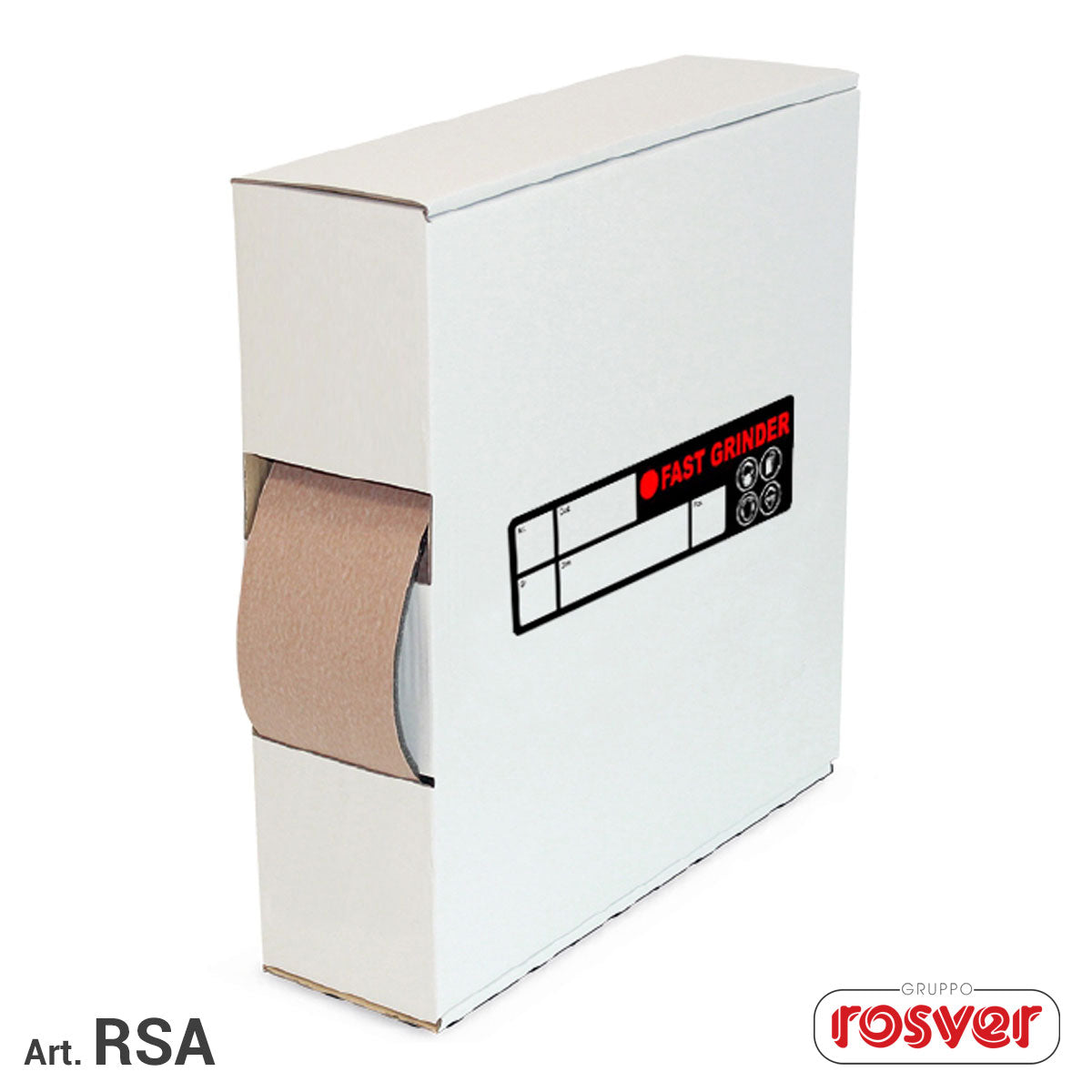 Rotoli di spugna abrasiva - Rosver - RSA 115x25 - Conf.2pz