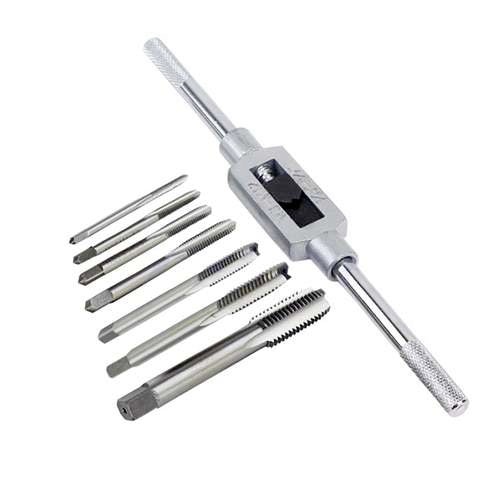 Set filettatura metrica maschi giramaschi kit 8 pz HSS M3-M12 - UT 10 SM00