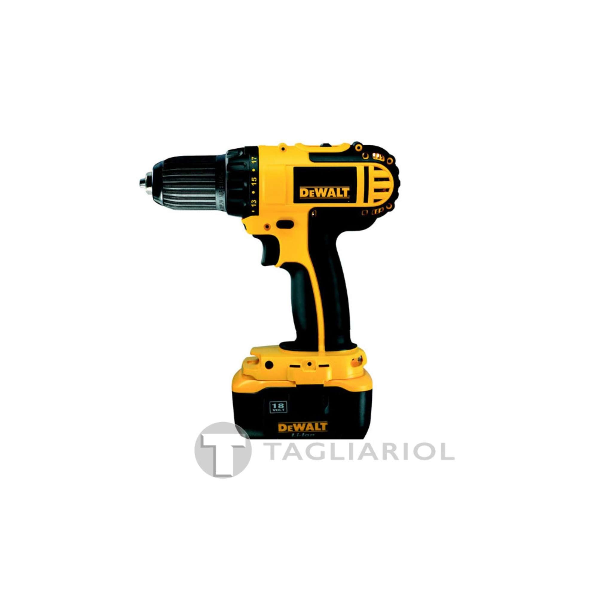 DeWalt DC722KL trapano avvitatore 18V 2.0Ah li-ion compatto 1700 giri 13mm + valigetta