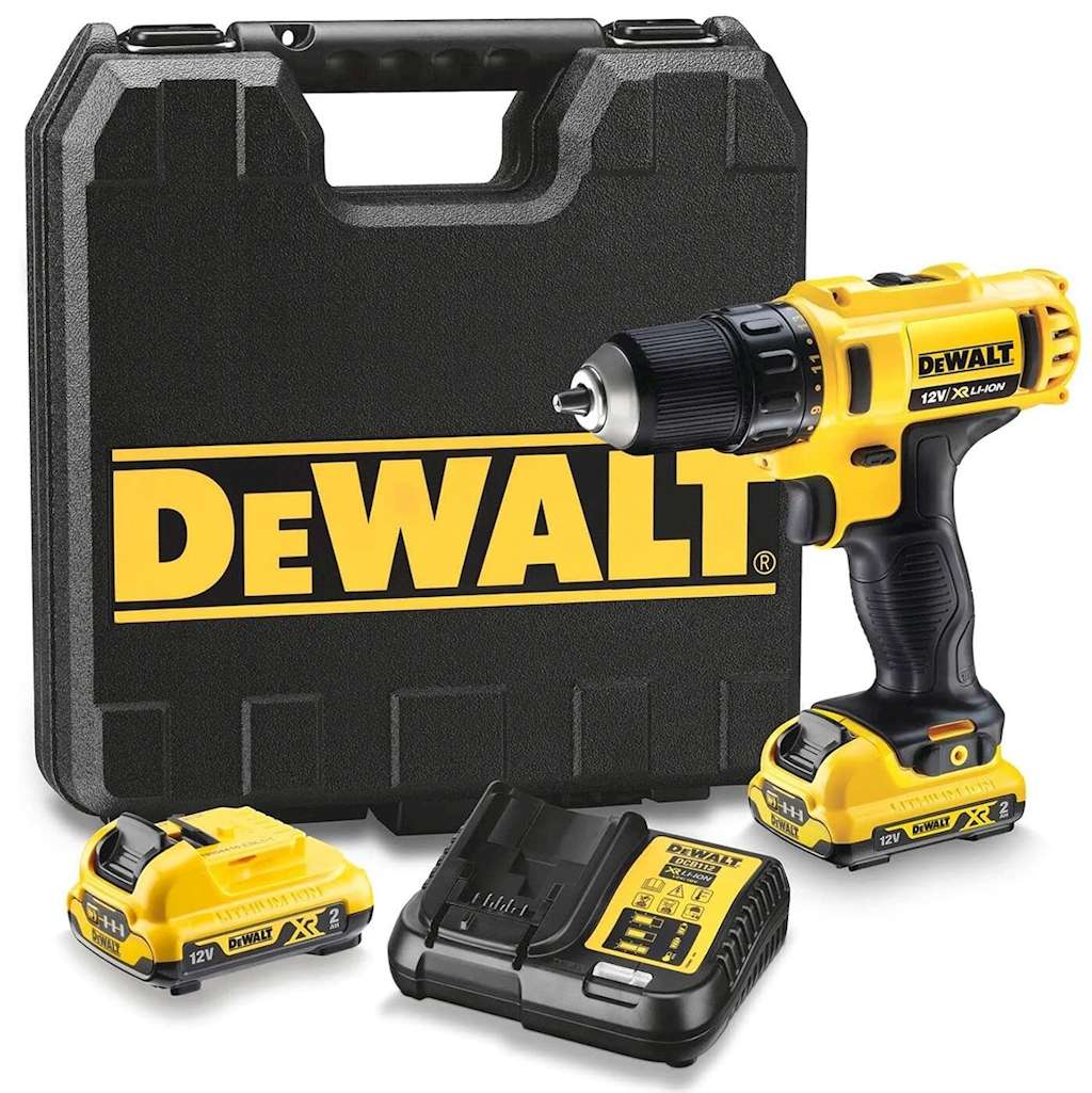 Trapano Avvitatore Cordless 12V con Mandrino 10mm e Luce Led - DeWALT