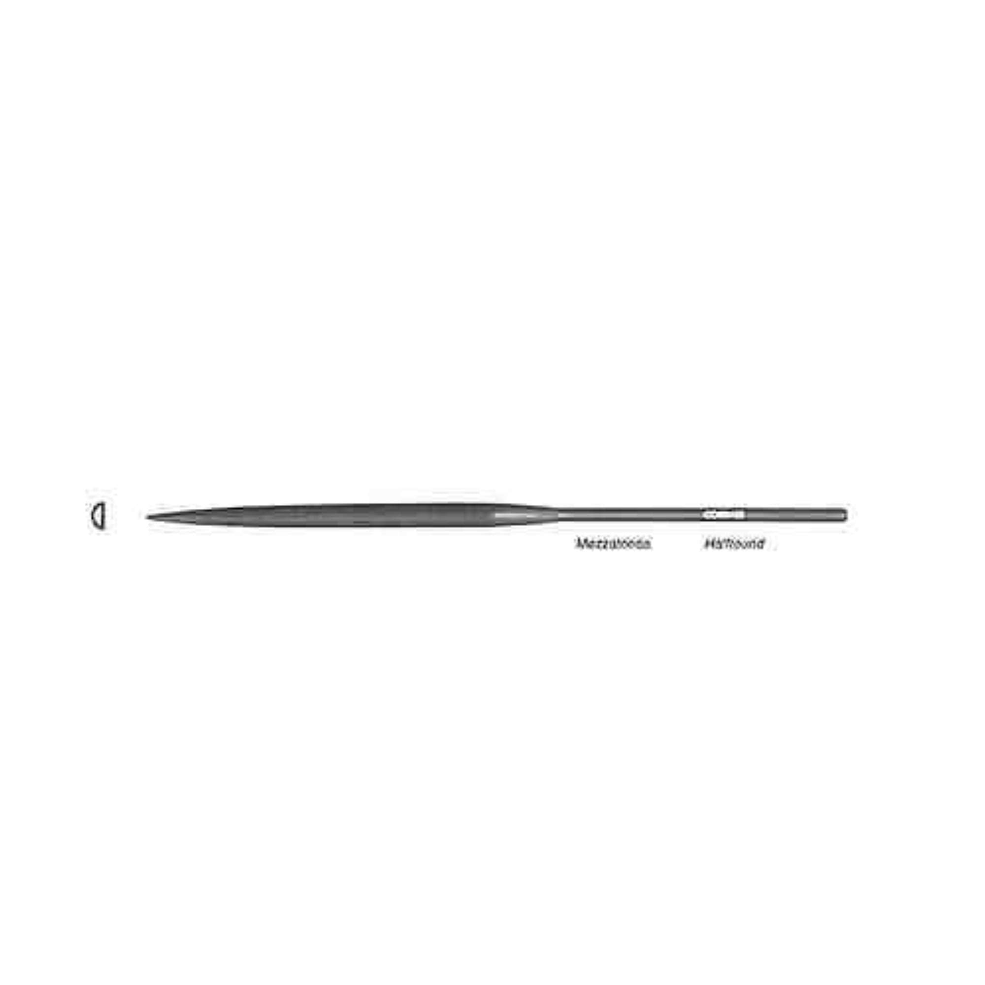 Lima ad ago normale 160mm mezzatonda taglio 2 nuova