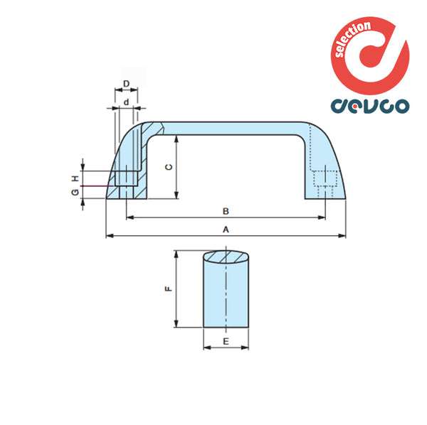 Maniglia MF/117 d8 - Gamm - 6333100