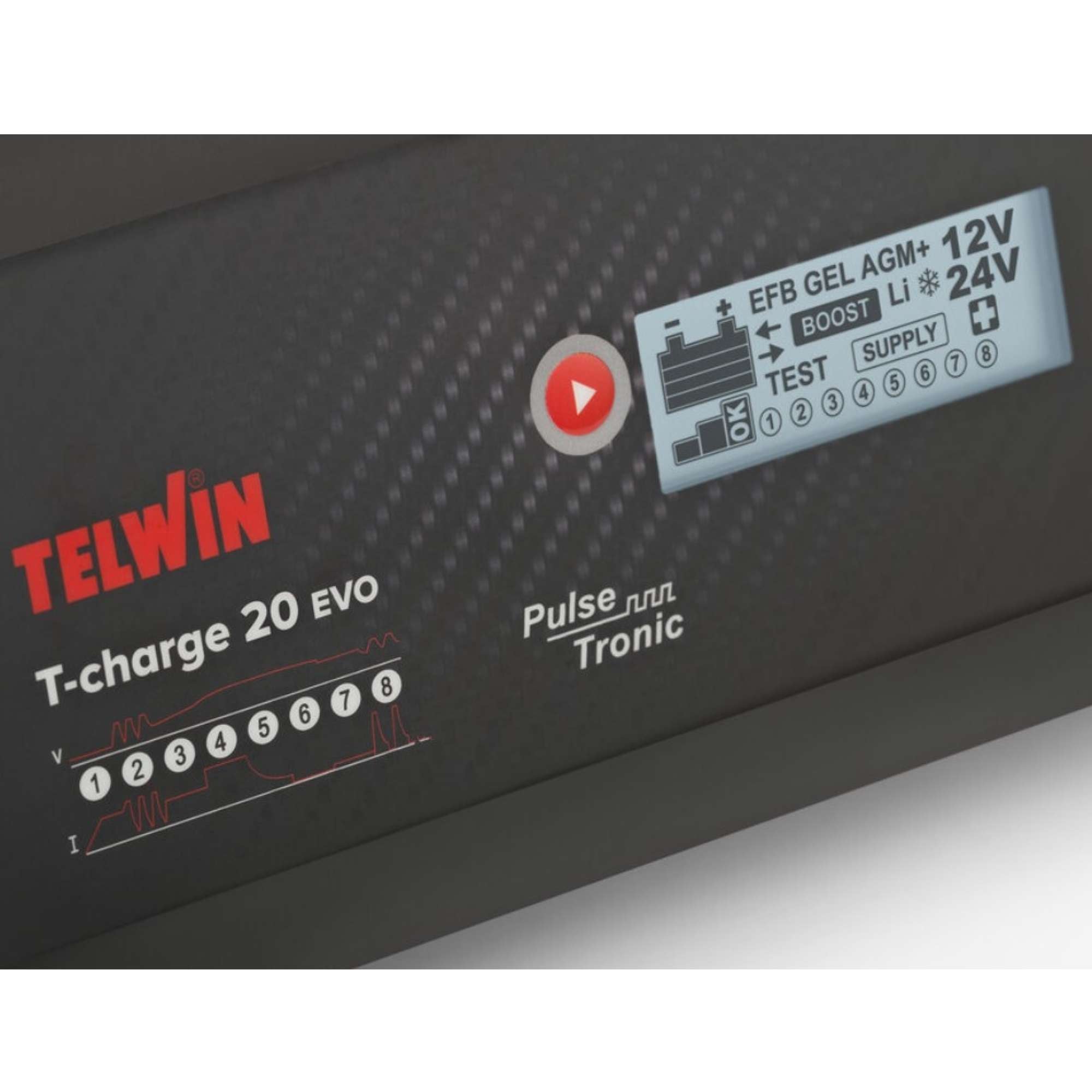 Caricabatterie T-Charge 20Evo 12/24V - Telwin TCHARGE20EVO