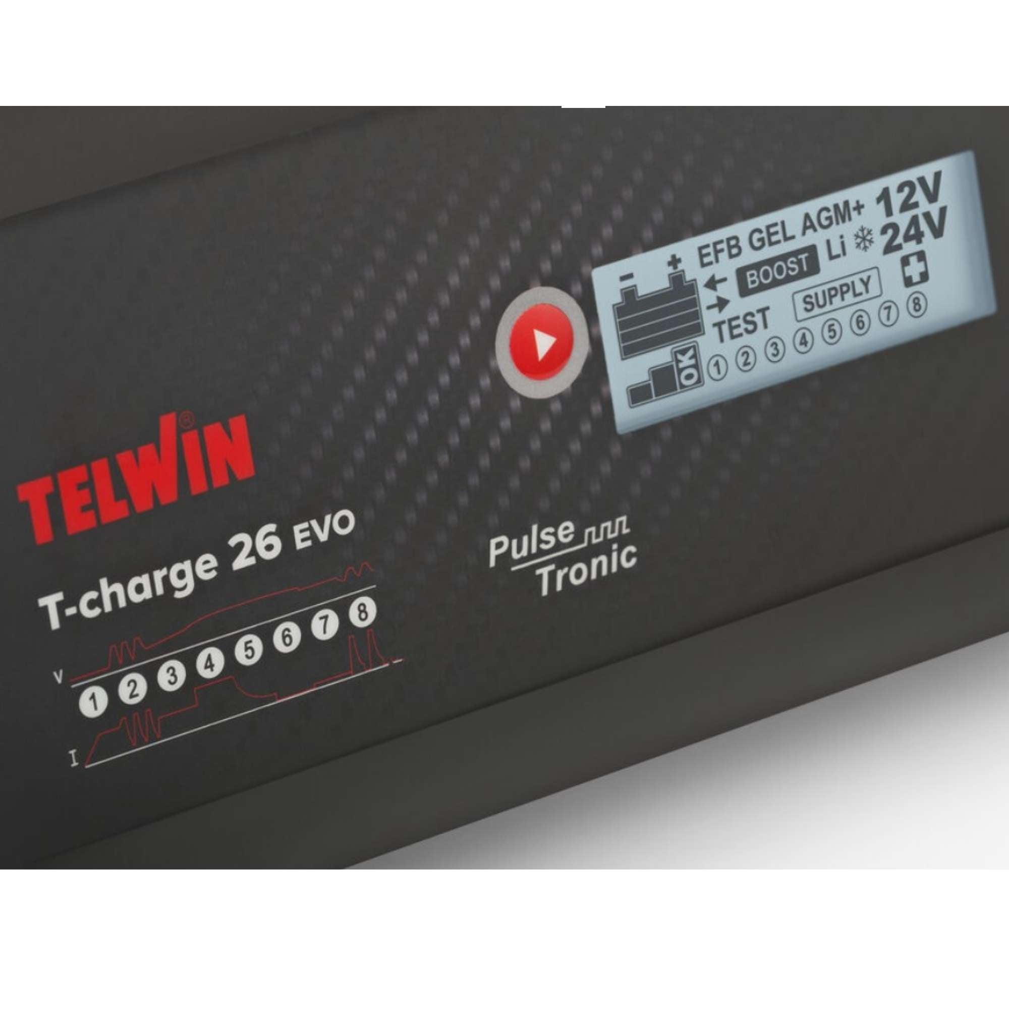 Caricabatterie T-Charge 26Evo 12/24V - Telwin TCHARGE26EVO