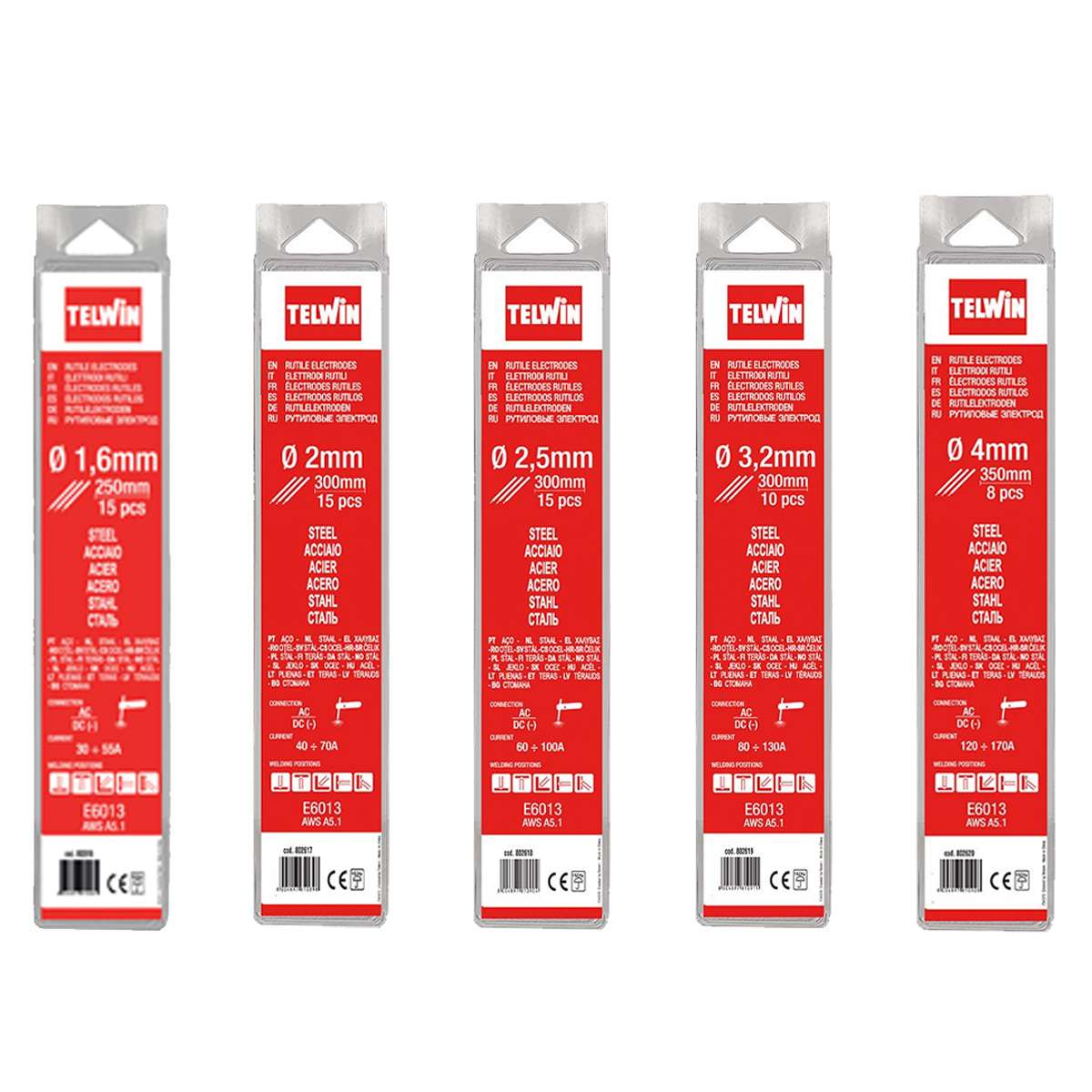 Elettrodi Basici per Saldatura  2,5 mm 2,5 kg, 0.1 V - Telwin - 802748