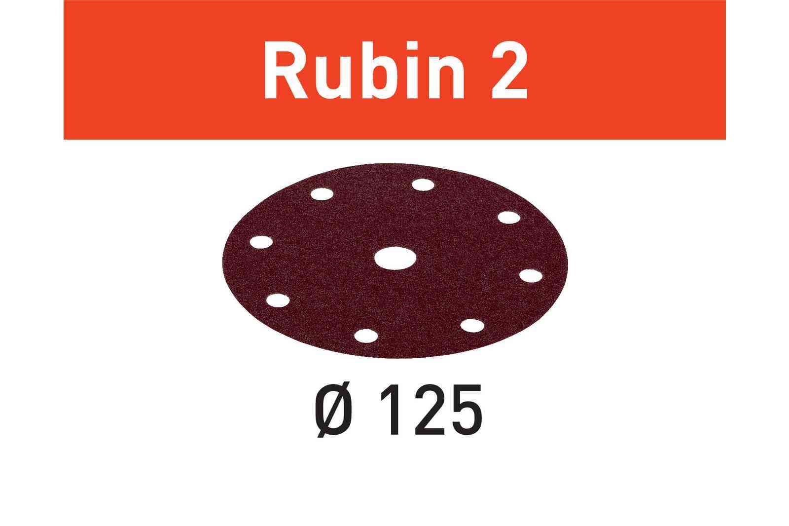 Disco abrasivo Rubin 2 STF D125/8 P150 RU2/50 499098