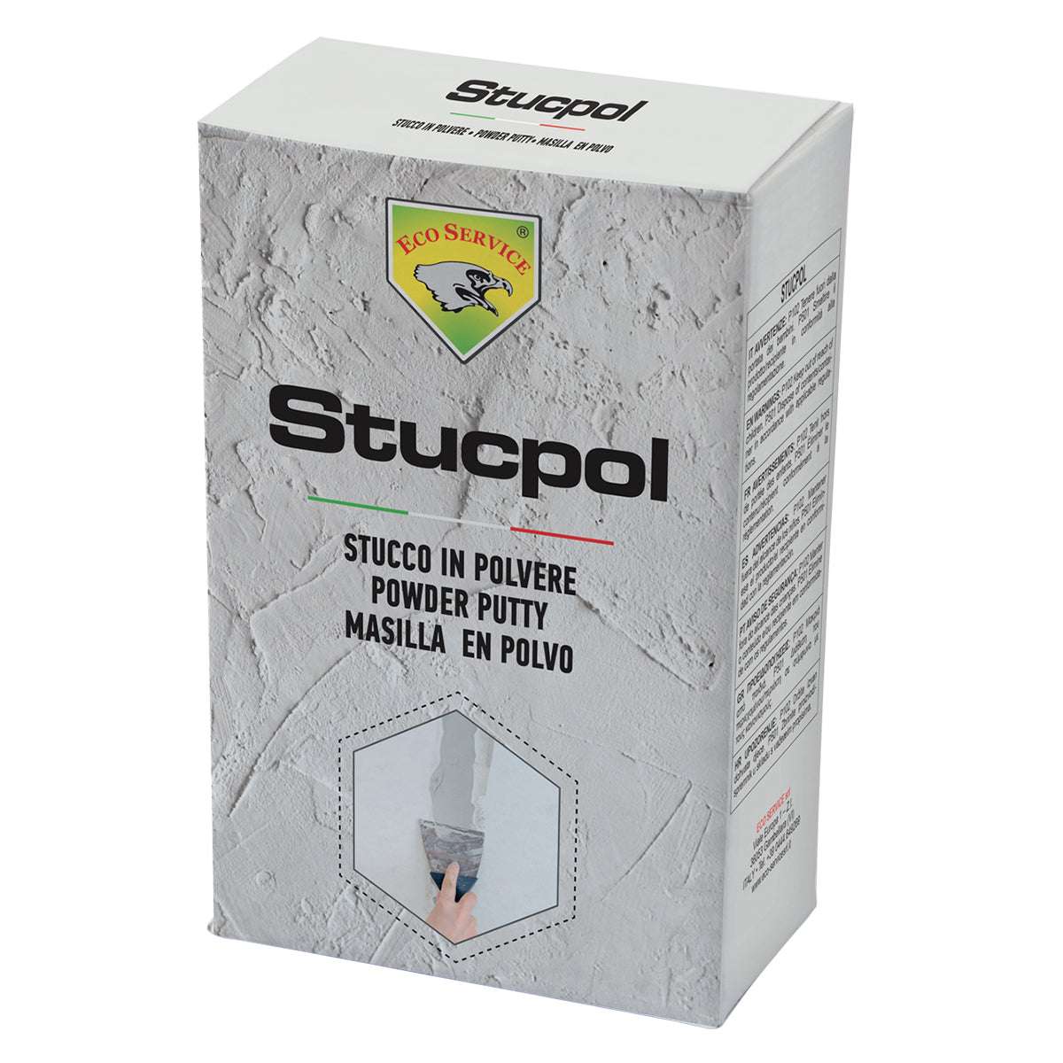 Stucco in polvere STUCPOL 1kg ottima adesione al supporto e resistenza meccanica