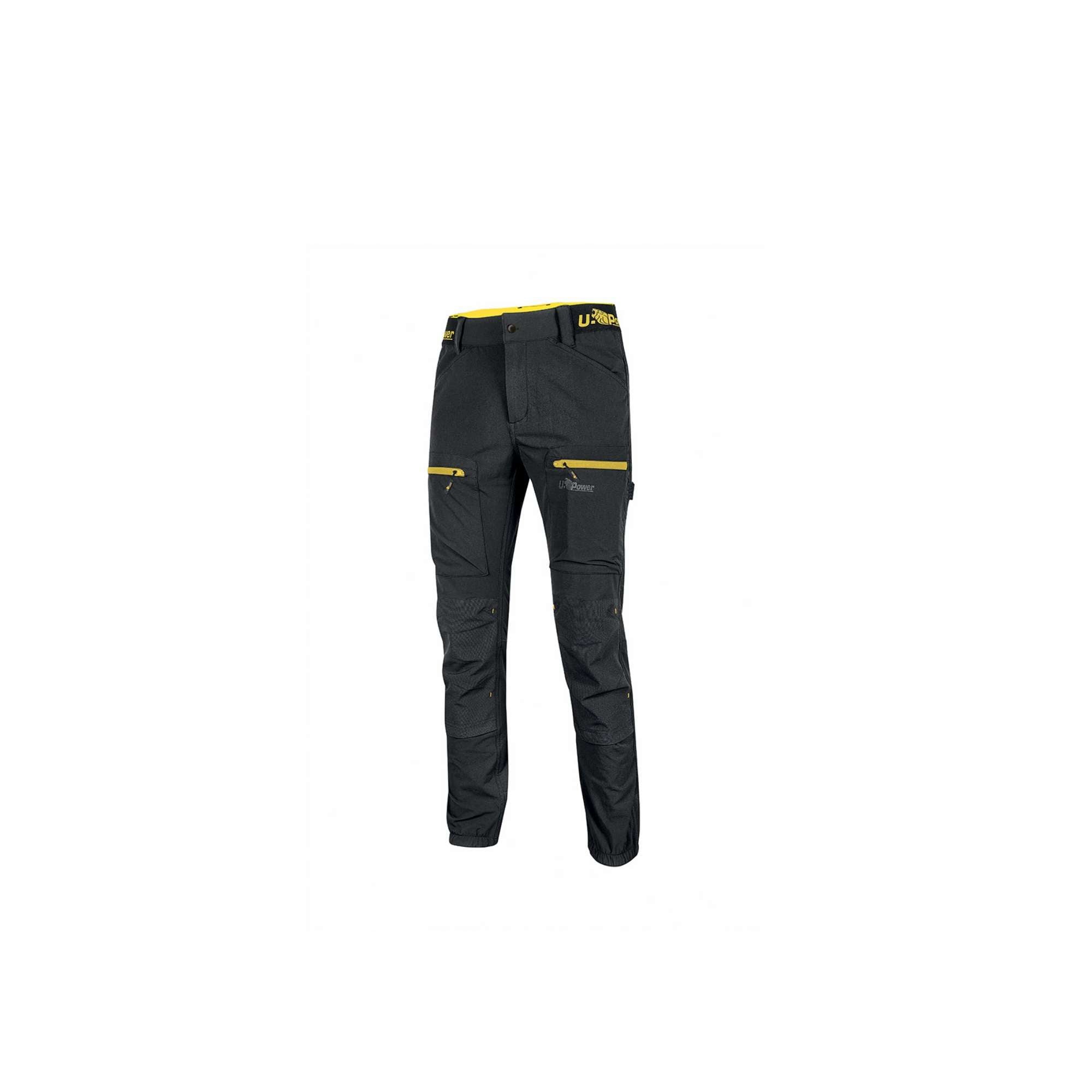 Pantaloni da lavoro stretch black carbon U-Power FU267BC