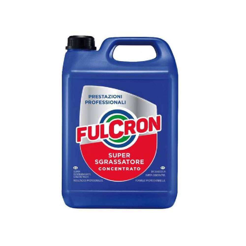 FULCRON Super Sgrassatore Concentrato 5 LT igienizzante per ogni tipo di sporco