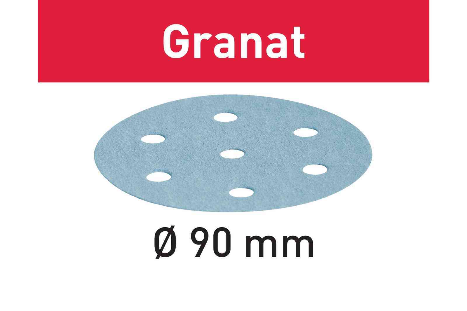 Disco abrasivo Granat STF D90/6 P80 GR/50 497365