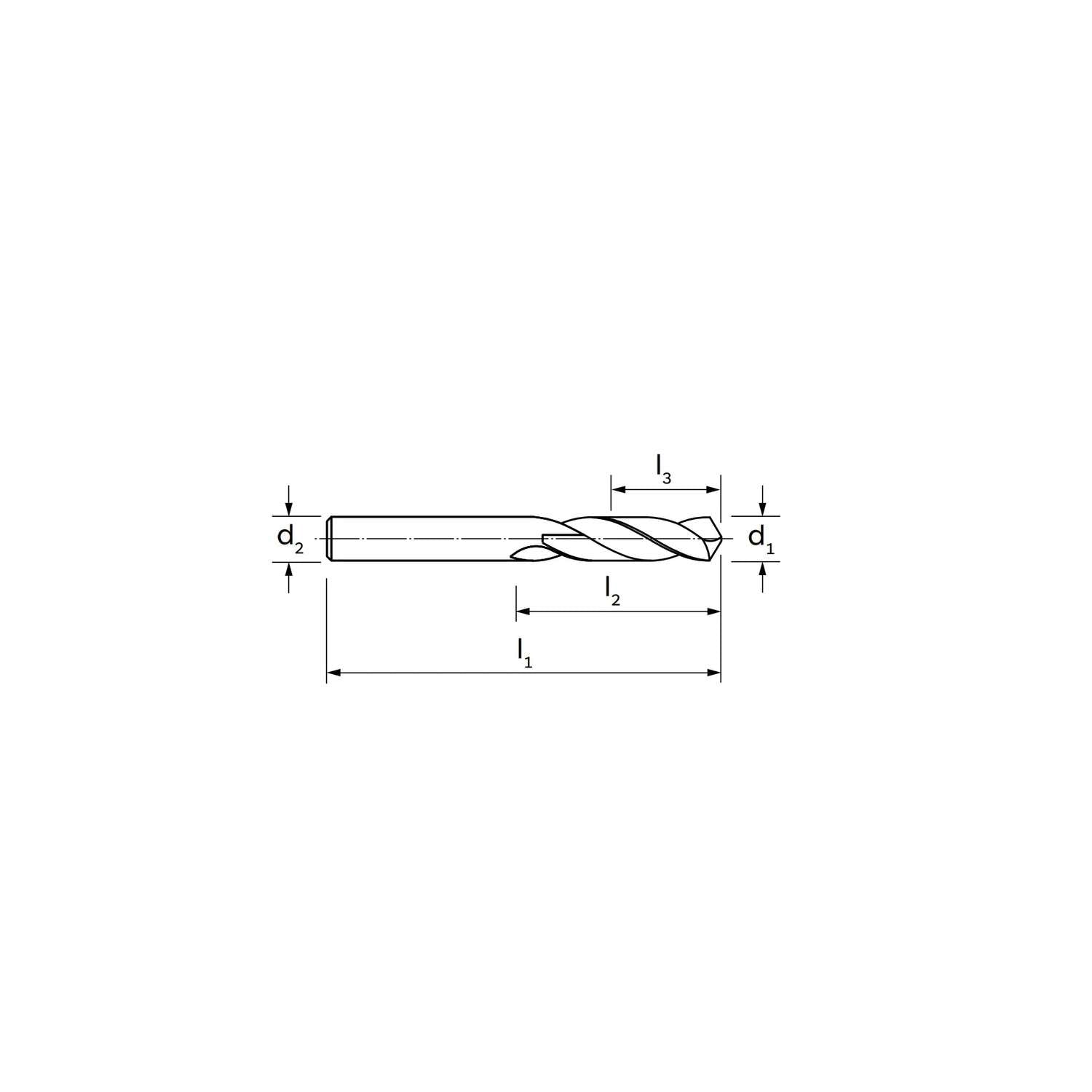 Punta elicoidale specifica per acciaio INOX DIN 1897 (2,3 - 9,5) ILIX